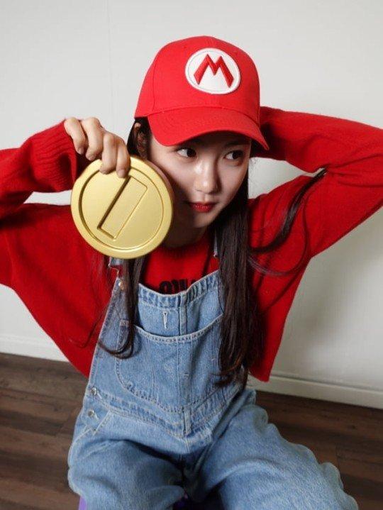 Shin Ye-eun, who received the only Mario coin in Korea