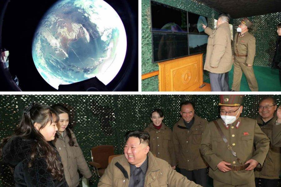 Photos of the launch of North Korea's new solid fuel ICBM, Hwaseong-18