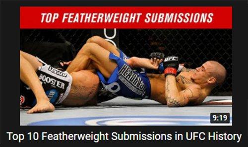Based on the UFC's submission TOP 10 featherweight
