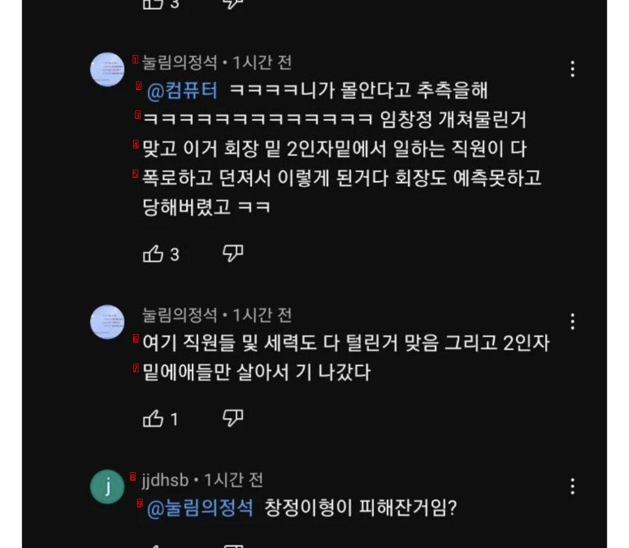 Comment on YouTube before news of Lim Chang-jung's stock being bitten