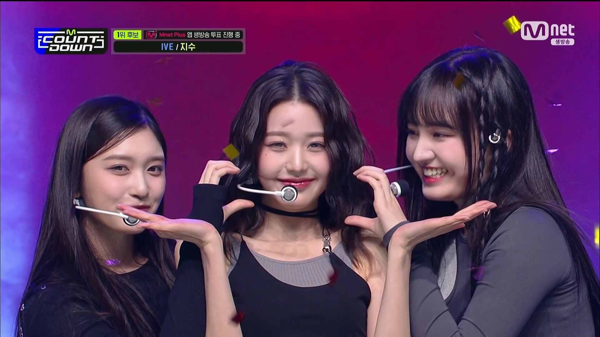 The ending photo of "M Countdown" saved by Ive Jang Wonyoung