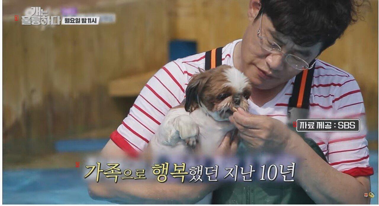 Lee Kyung Kyu, who heard about his dog's death during the shoot