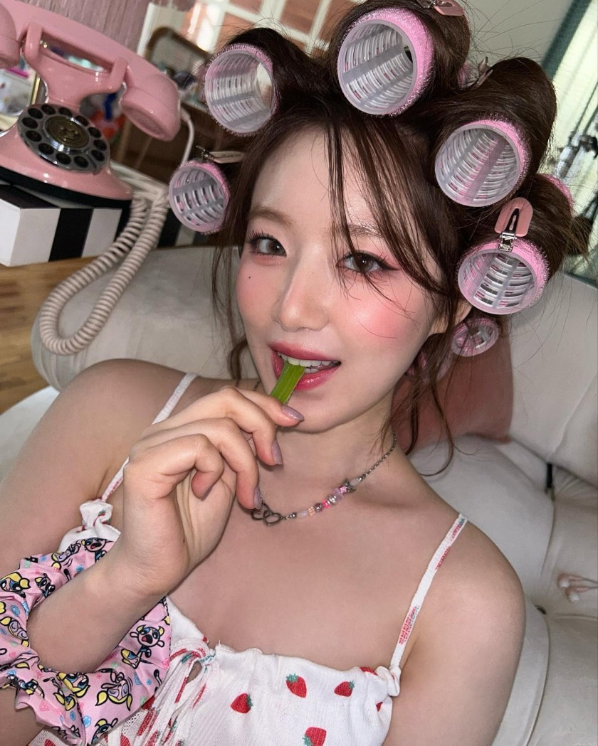 Girls' String Sleeveless Strawberry Pajamas Hair Roll Girls' Shuhua