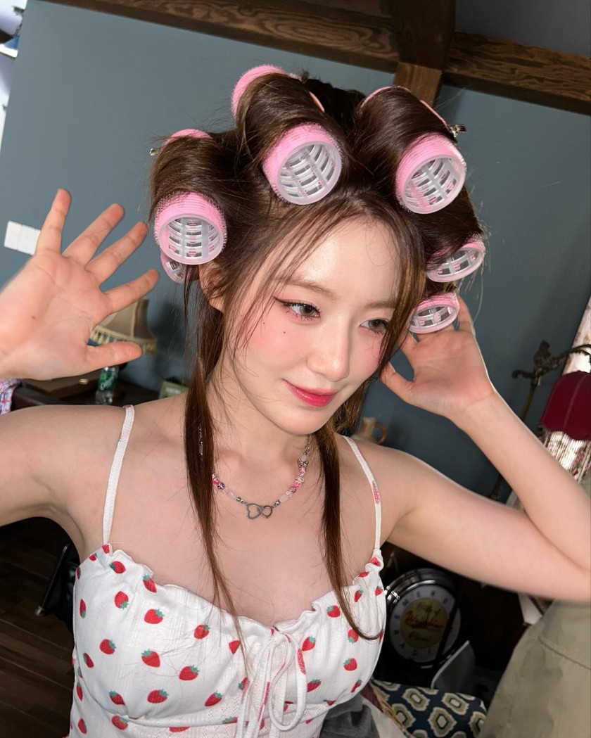 Girls' String Sleeveless Strawberry Pajamas Hair Roll Girls' Shuhua