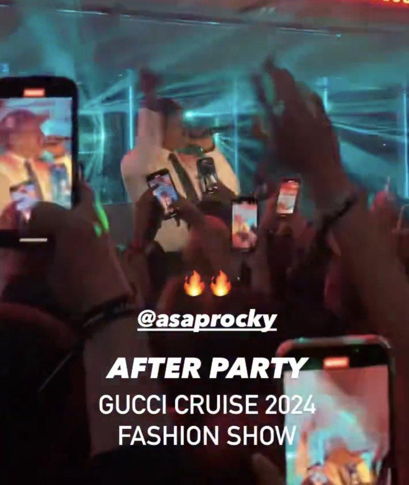 ASEP Rocky is performing after party at the Seoul Gucci Show