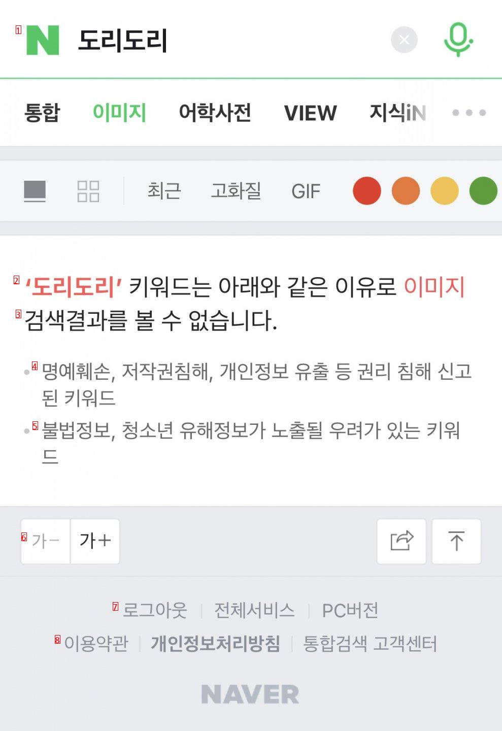 On NAVER, shake your head