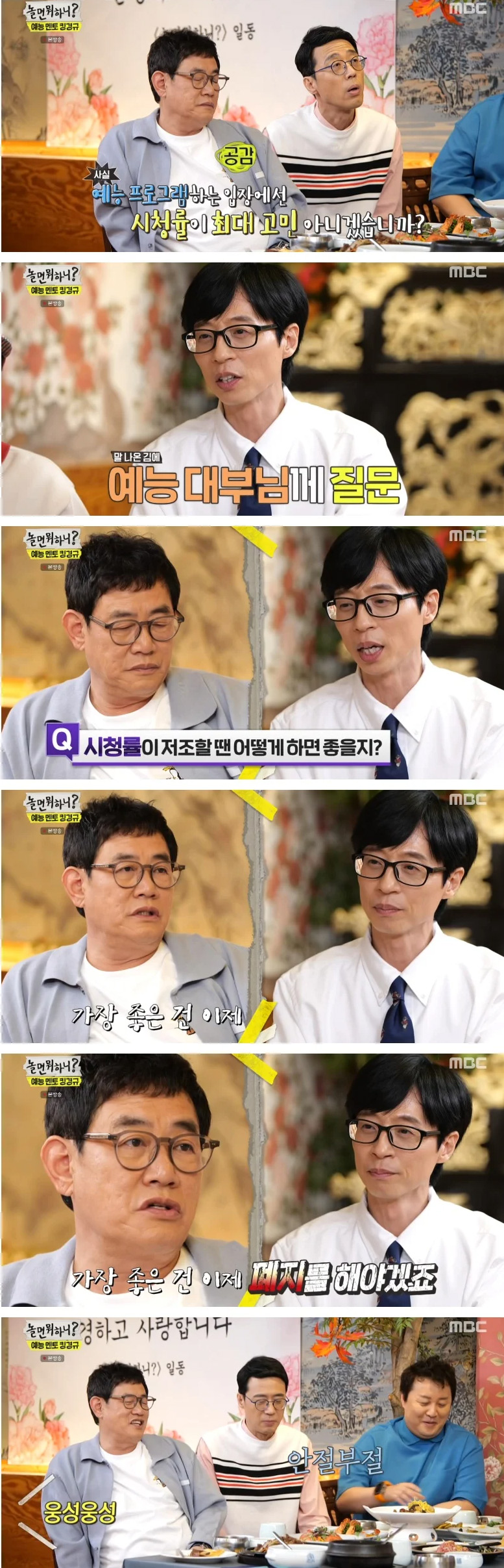 Lee Kyung-kyu's advice on low ratings