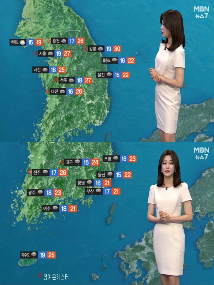 Tomorrow's central daytime ultraviolet index is very high. Rain in southern Chungcheong Province