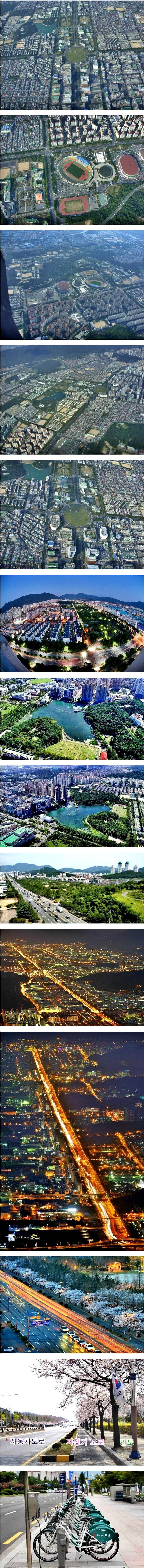 It's like this from the sky in Changwon, the planned city