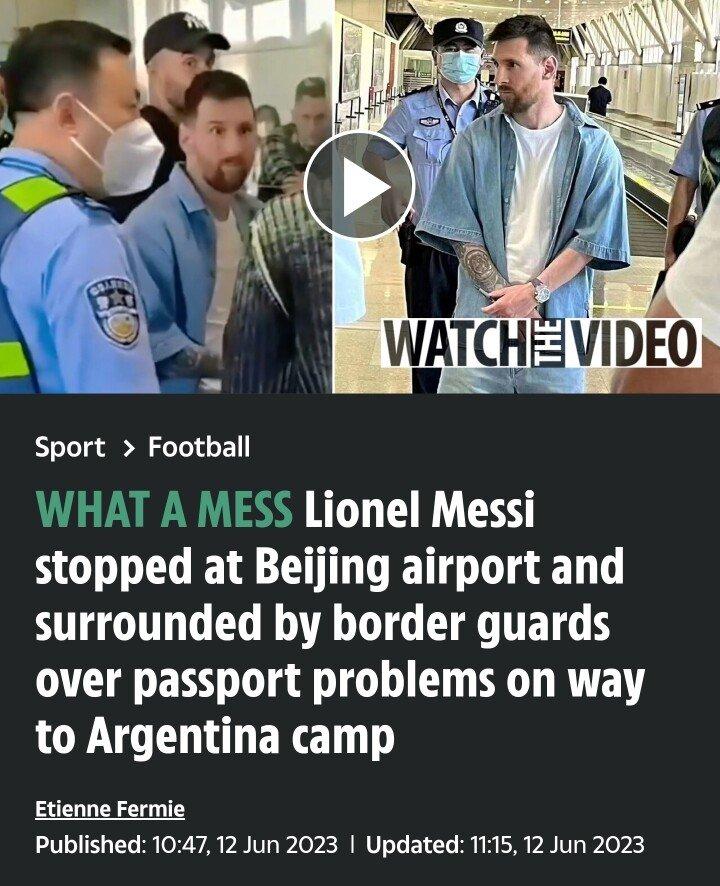 Lionel Messi, isn't Taiwan China