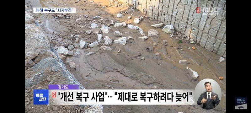 The current situation of Gyeonggi-do and Seoul last year's heavy rain-hit areas