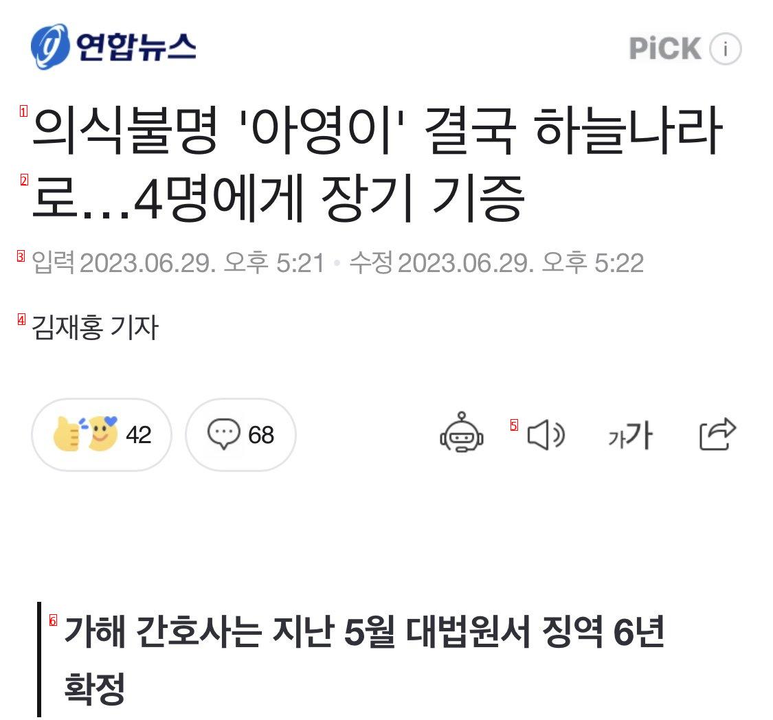 "Ayoung, who is unconscious," eventually went to heaven...news