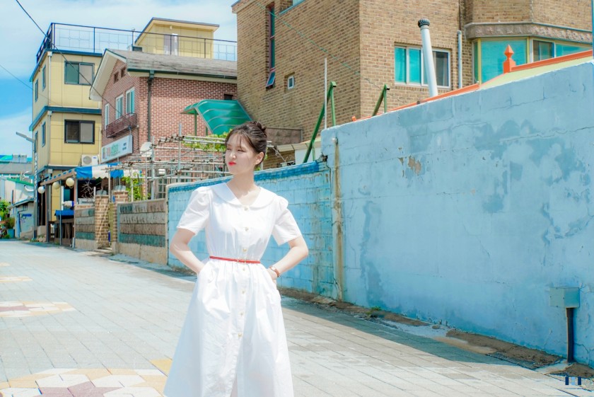 Actress Kim Jieun, fresh visual at a local restaurant