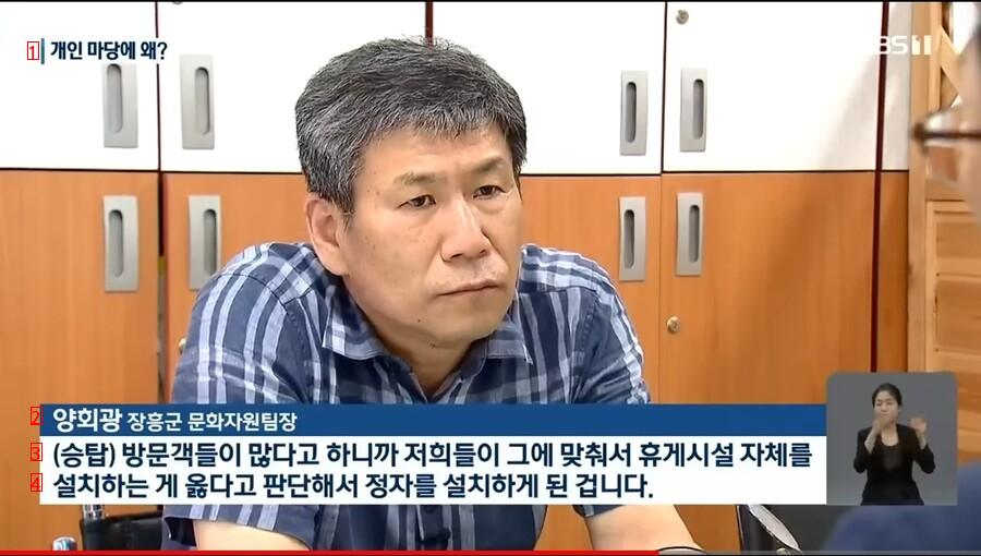 The controversial Jangheung-gun update on installing a pavilion in the yard of a private house with taxes