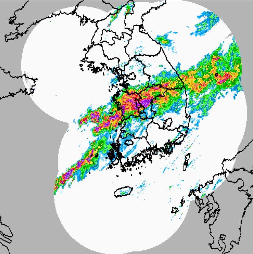 Rain clouds in the central region