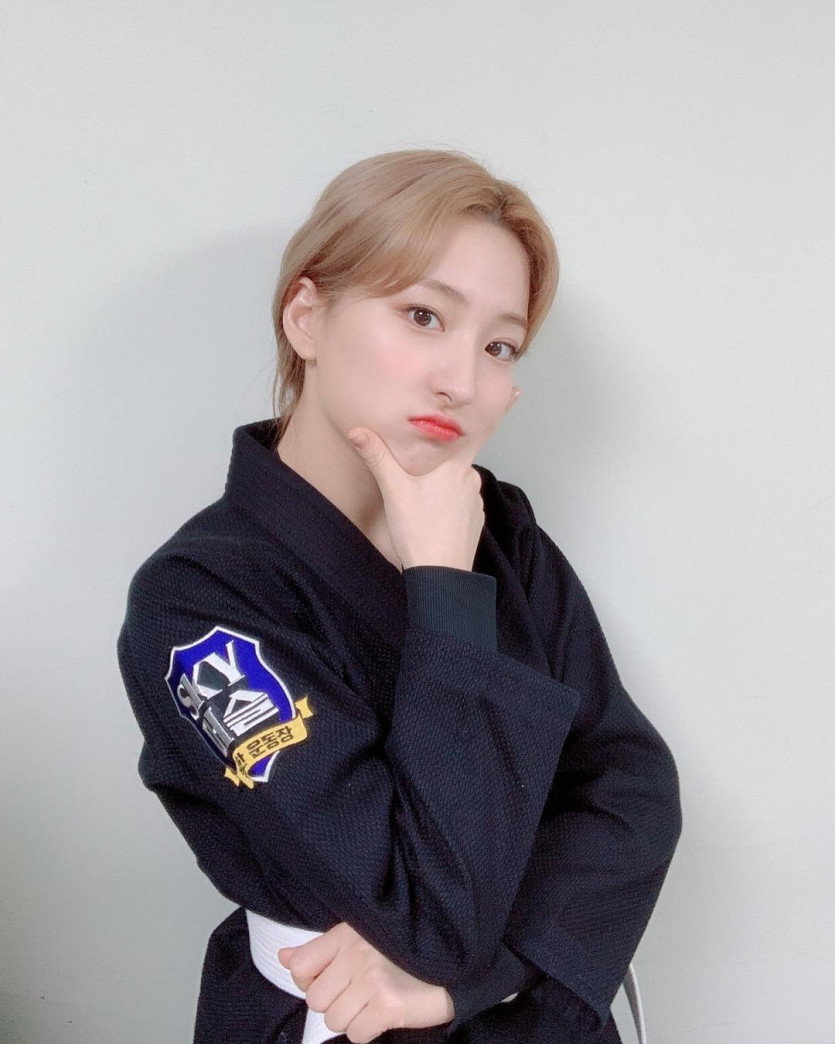 Eunseo in uniform. After WJSN concert