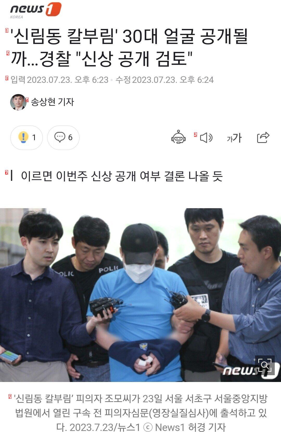 Review of Shinlim Suspect's Personal Information