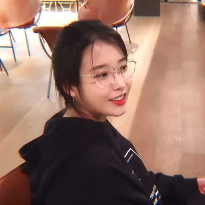 IU with glasses