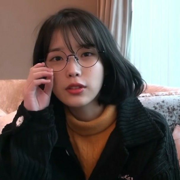 IU with glasses