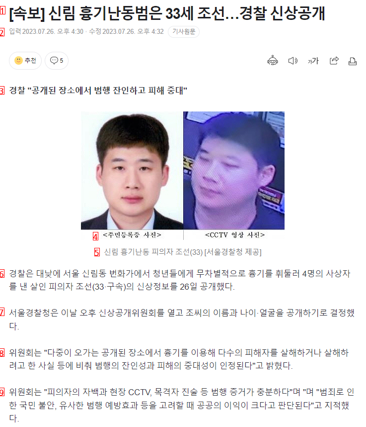 Breaking News Sillim Weapon Mobilizer Is 33-Year-Old Joseon