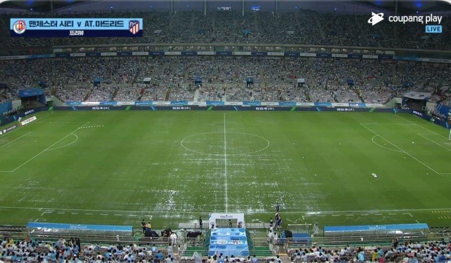 Manchester City vs. ATM Sangam Stadium, which drains well in real-time