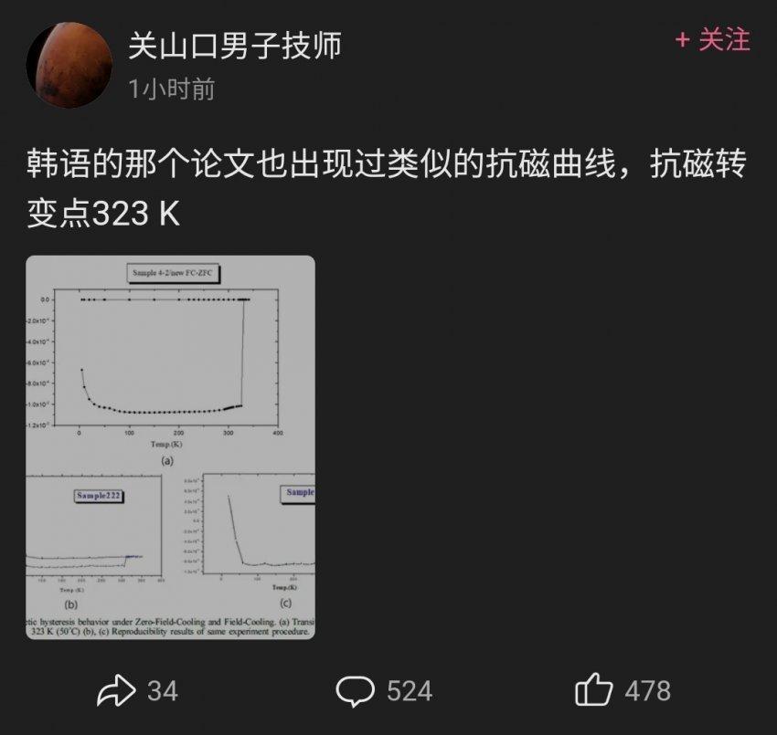 The Chinese team discovered the semi-magnetic phenomenon of the superconductor after quartz burst