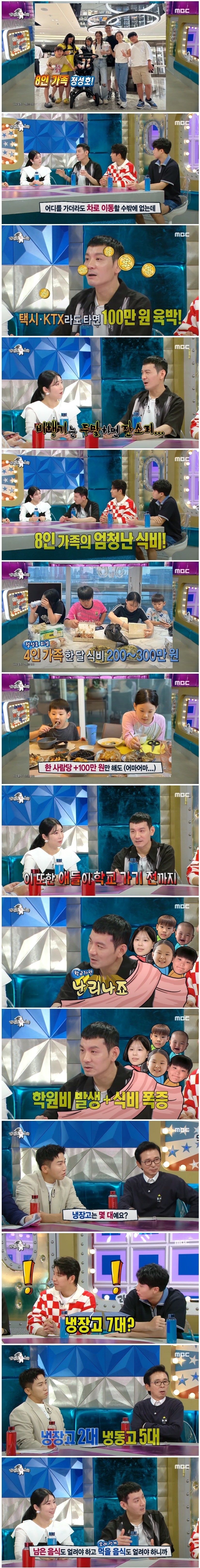 Jung Sung-ho's family uses more than 30 towels a day