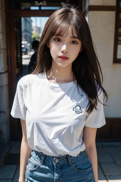 Innocent jeans T-shirt, OH MY GIRL ARIN
