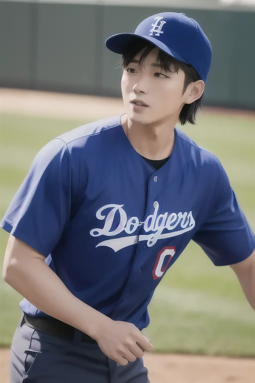 Jang Hyun-suk of Masan Yongma High School, which the LA Dodgers are aiming for