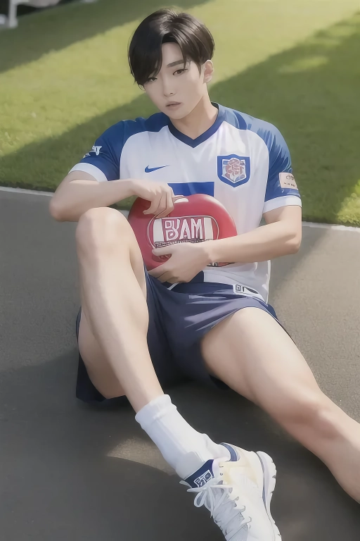 Kim Deok-bae, the youngest member of the Shindorim Early Soccer Club