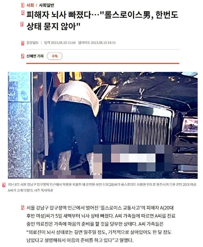 Rolls-Royce Nam's victim is brain dead