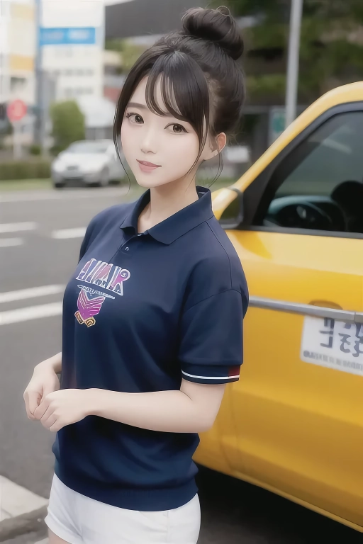 Byun Ha-yul's cheerleader's plain clothes bun hair, where taxis don't come from work