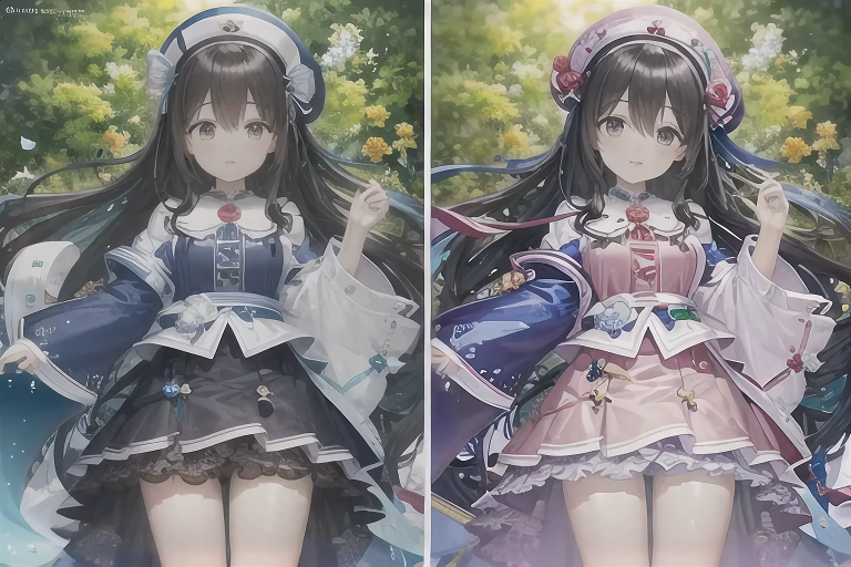 Comparison of Baba Fumika's pictorial and on-site photos