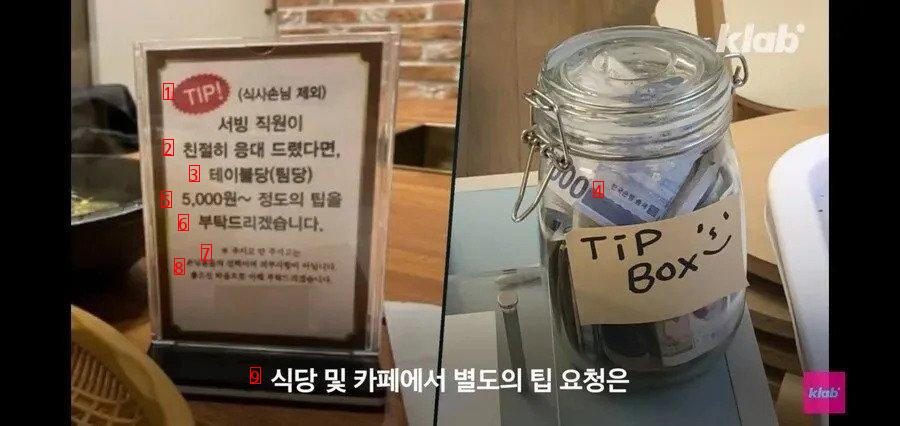 In Korea, you can report that the request for tips is illegal