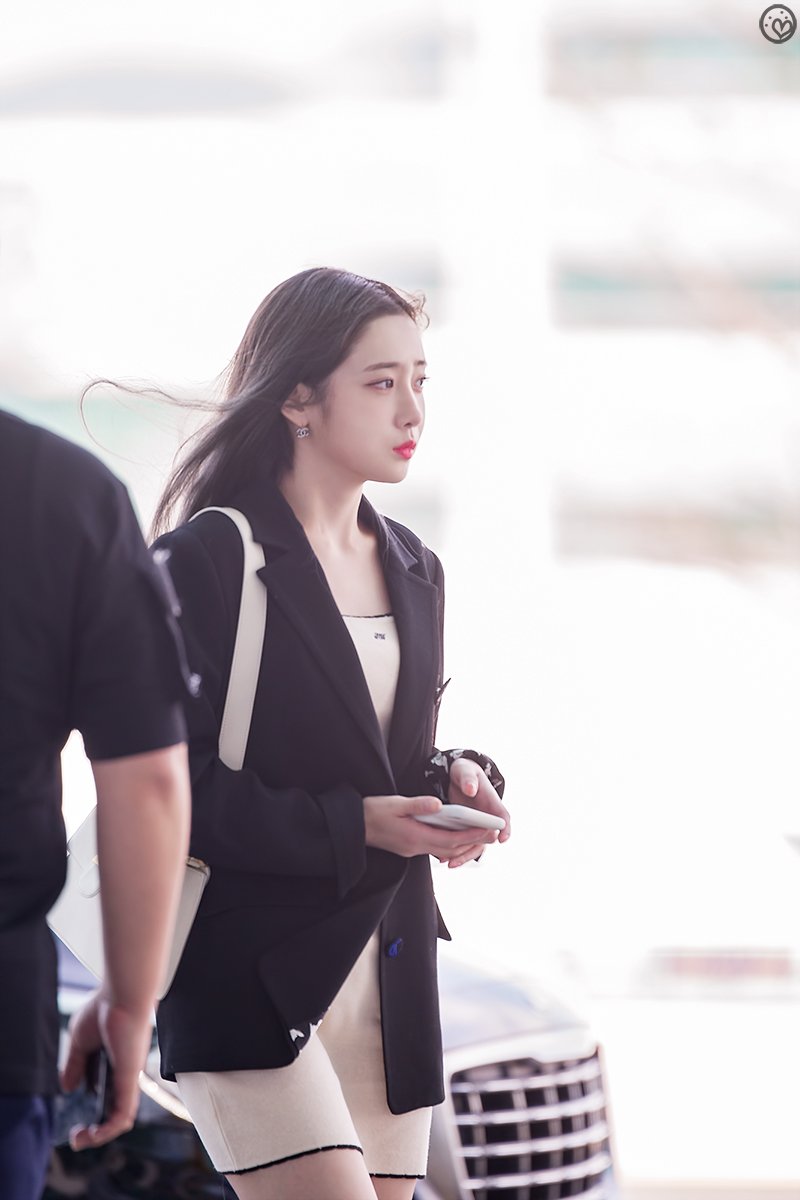 Ji-Ae at the airport to Japan