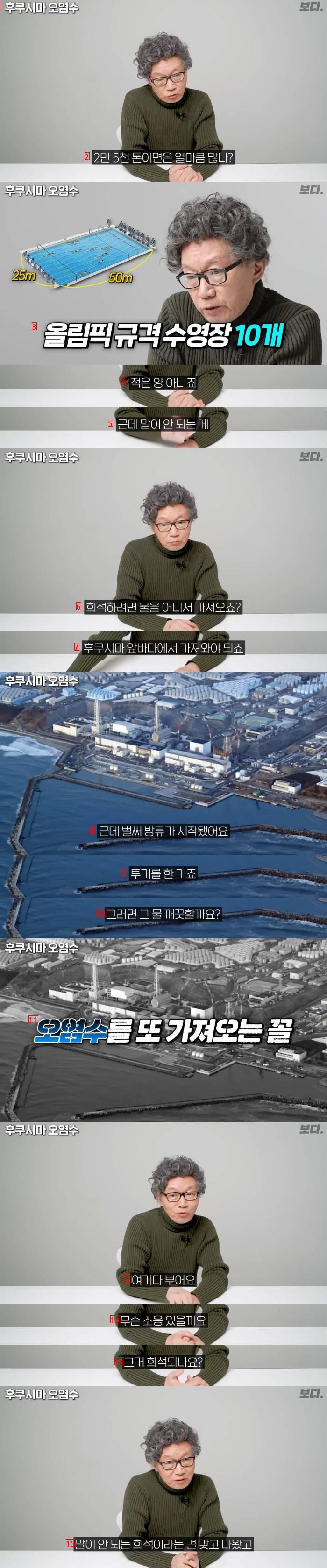 Fukushima contaminated water, a nuclear professor at Seoul National University, will arrive in Korea in a week