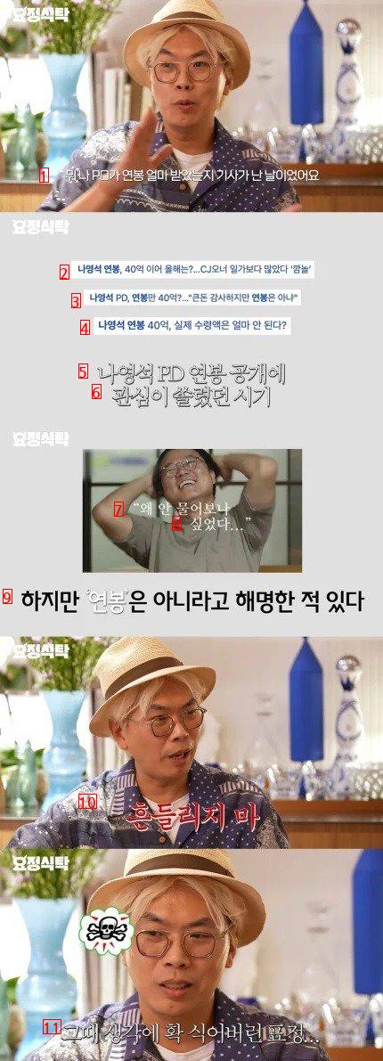Producer Kim Tae-ho's salary was released on the day of producer Na Young-seok's salary