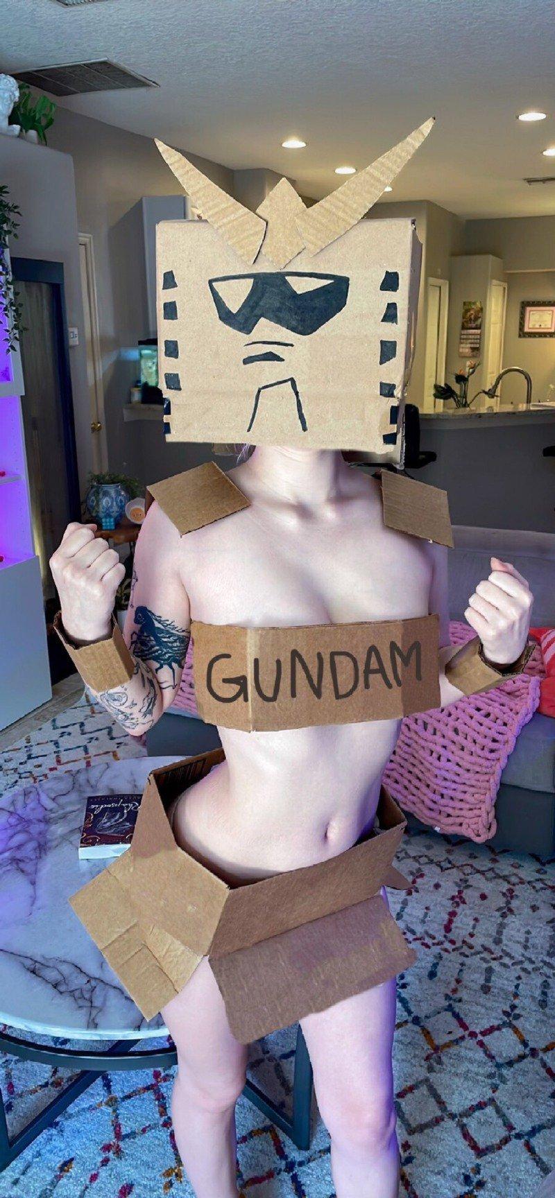 hh someone who wears a box inside out and insists it's Gundam