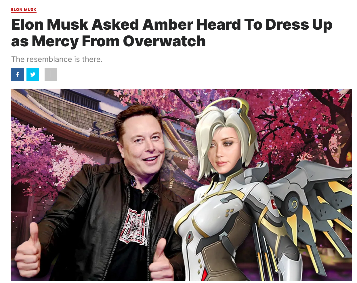 Elon Musk Calls For Mercy Cosplay From Amber Heard