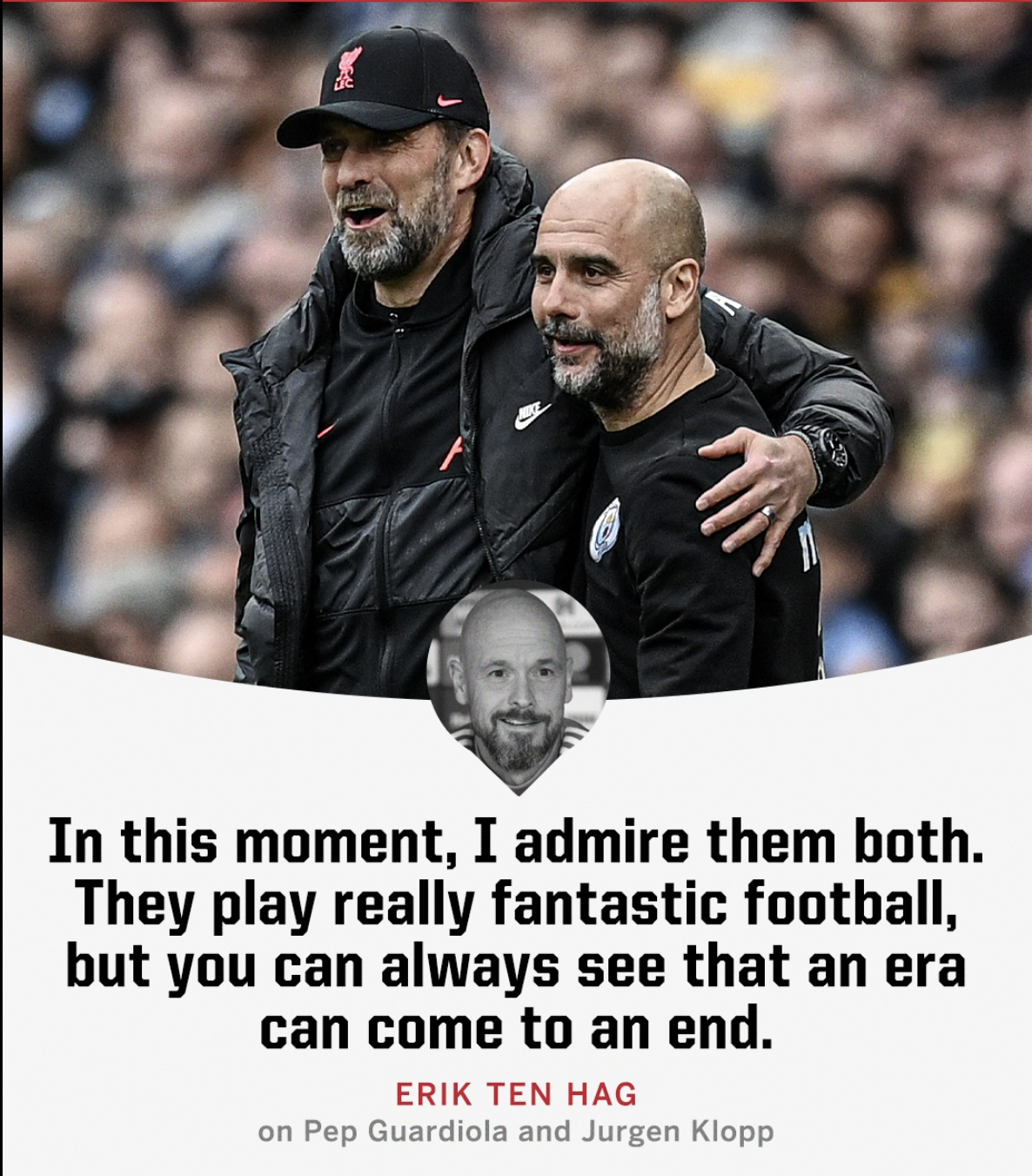 Ending the era of Tenhach Pep and Klopp