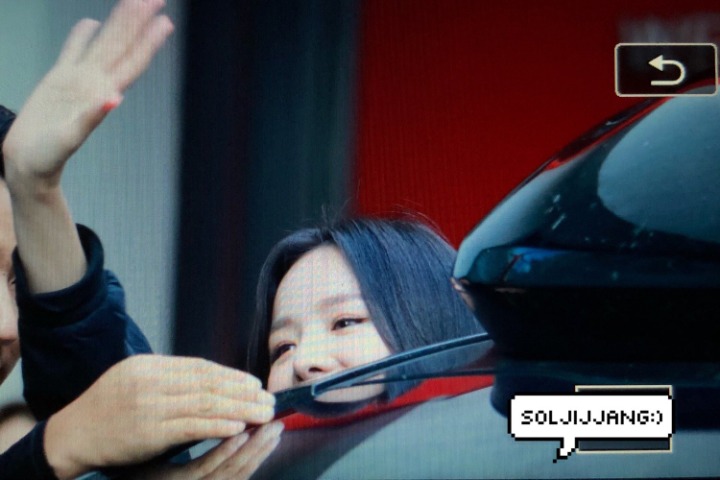 Solji appeared yesterday after a long time