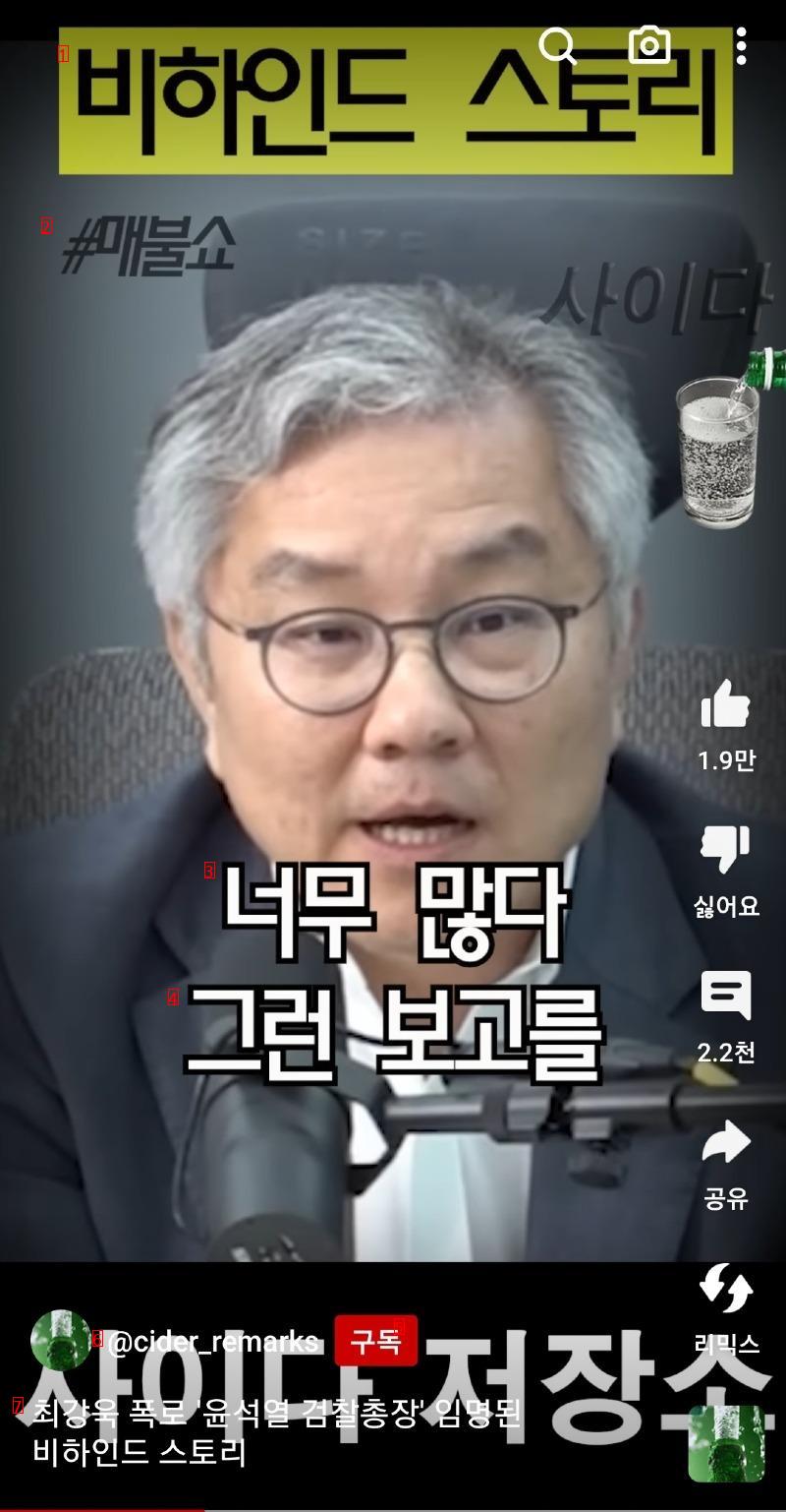 Choi Kang-wook's story of opposing the appointment of Yoon Suk Yeol's prosecutor general