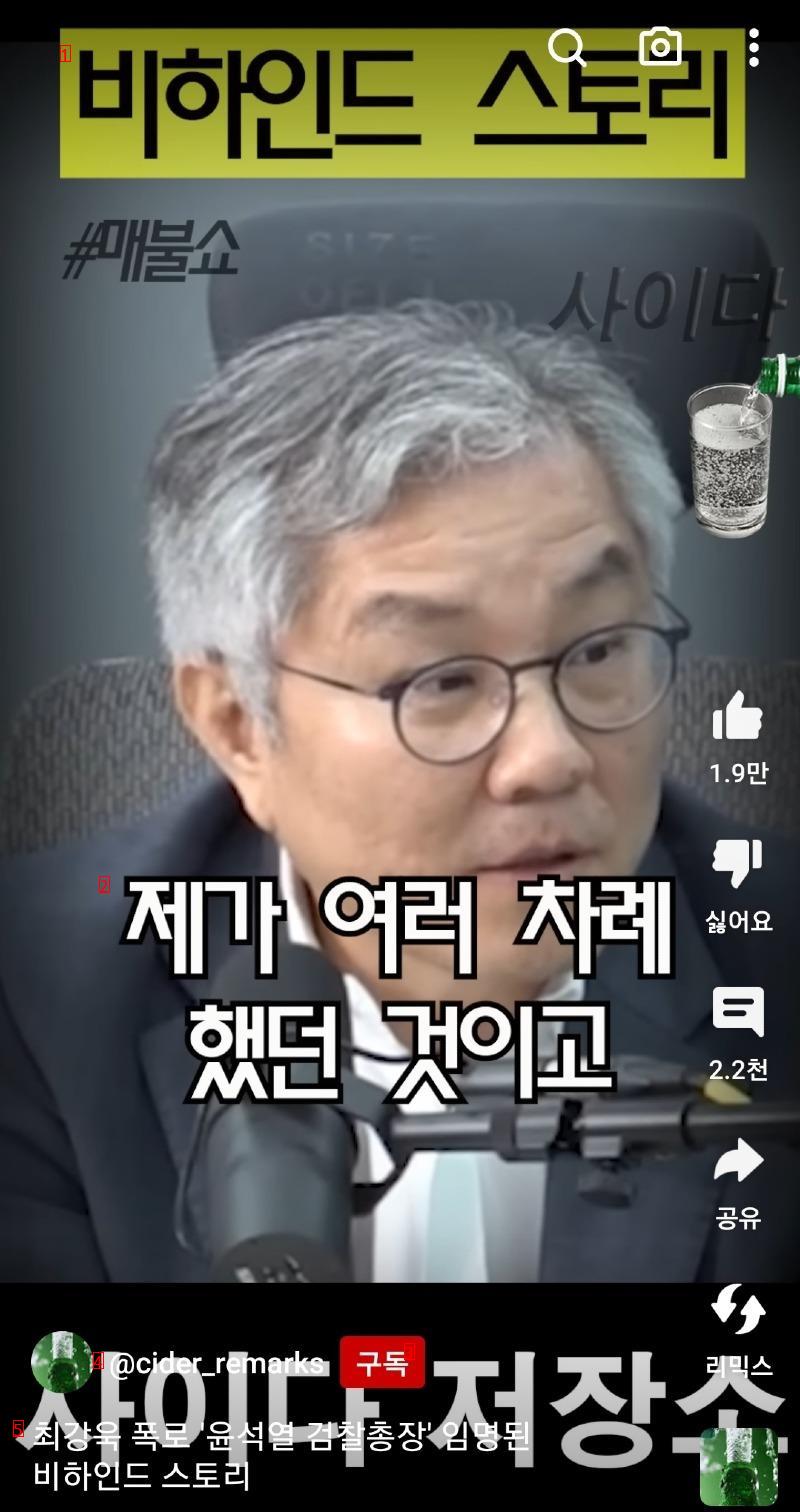 Choi Kang-wook's story of opposing the appointment of Yoon Suk Yeol's prosecutor general