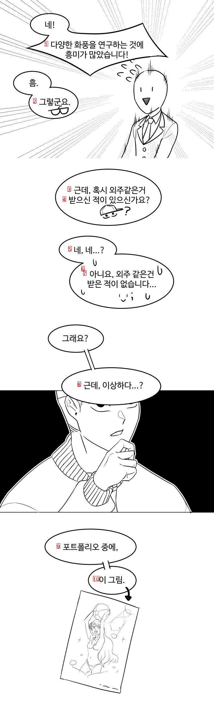 Manhwa, who openly picks him out and drives him out of a true-life interview