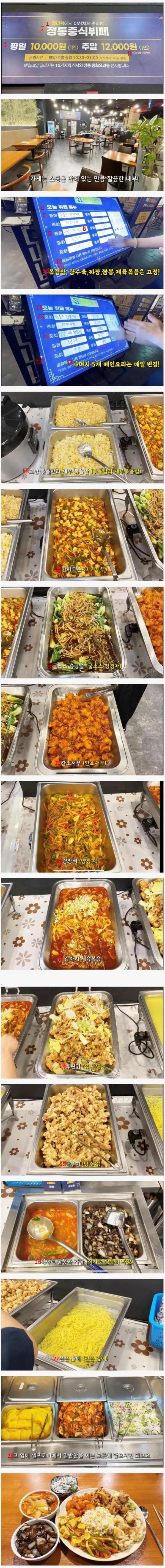 10,000 won Chinese buffet