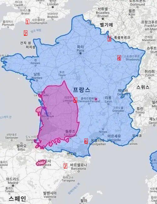 Feeling the Size of French Land