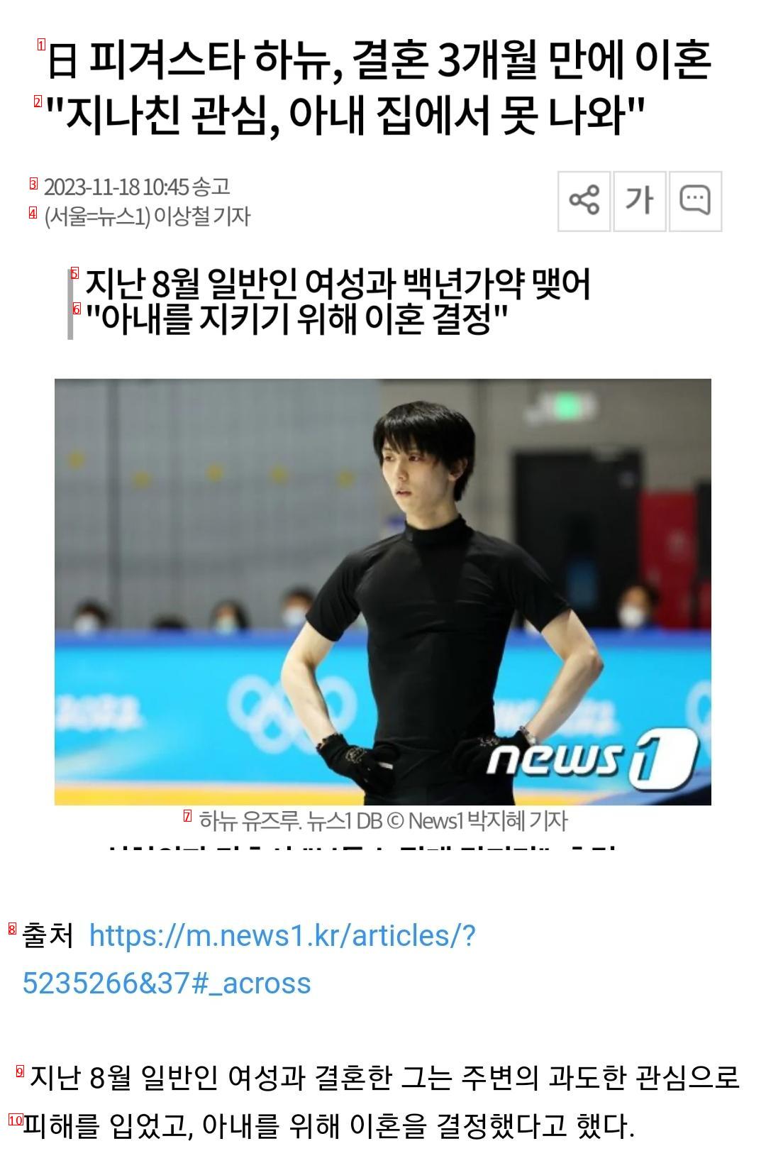 Japanese figure skater Hanyu. Three months after marriage, he couldn't get out of his wife's house