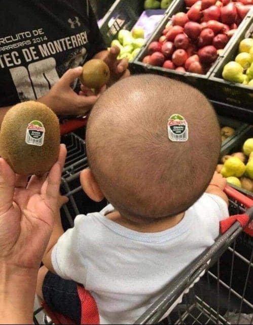 Take the baby to the mart