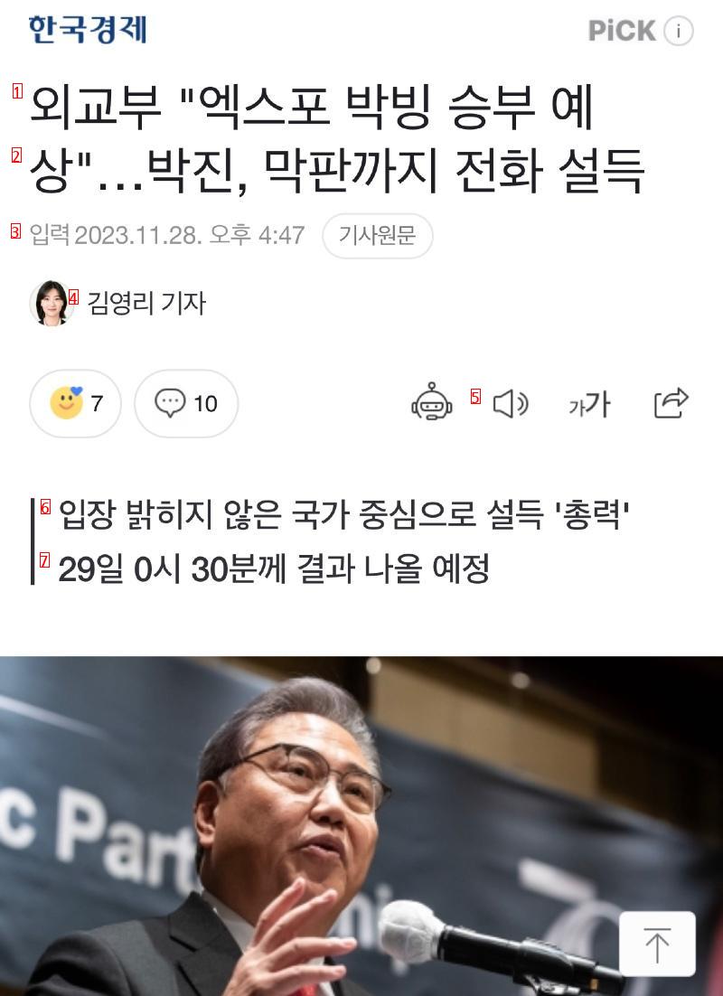 Koreans Surprised by 29 Votes