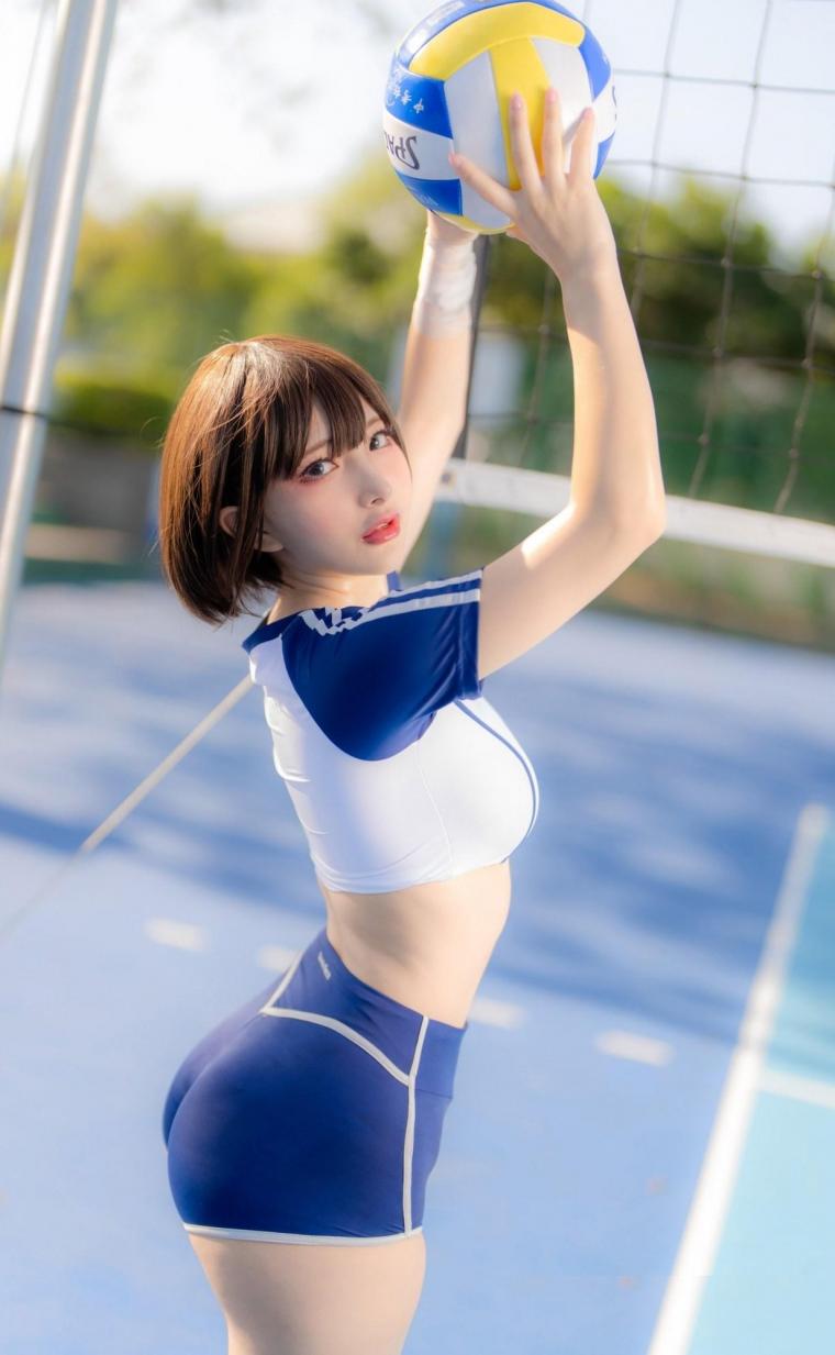 Volleyball player cosplay